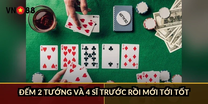 Tam cúc nhớ bài đối thủ VN88: đếm 32 quân để giành nước cuối 3 Đếm 2 tướng và 4 sĩ trước rồi mới tới tốt