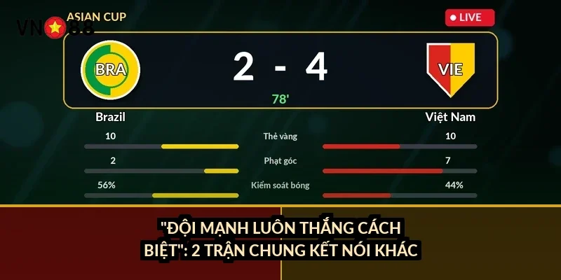 "Đội mạnh luôn thắng cách biệt": 2 trận chung kết nói khác